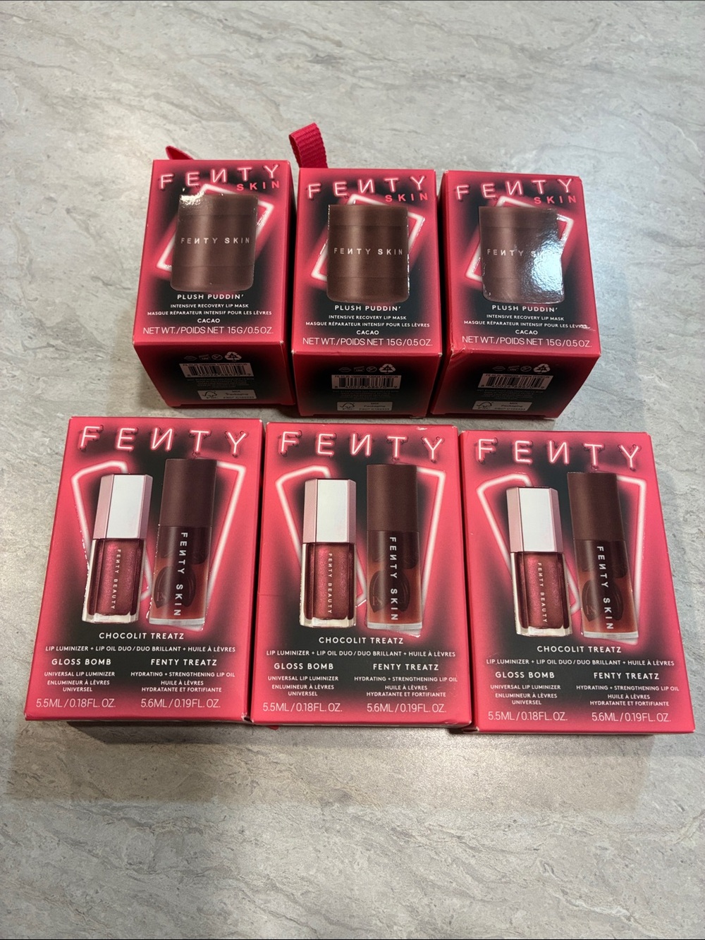 Fenty Beauty Plush Puddin’ & Gloss Bomb Set